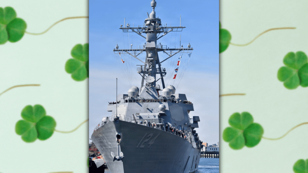 Bath Iron Worksโ Destroyer Makes St. Patrick’s Holiday Port Visit Ahead Of Upcoming Commissioning