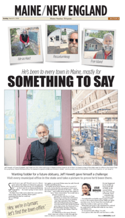 Maine Sunday Telegram Devotes Front Page To Staffer While CEO Runs Her Breakfast Diner