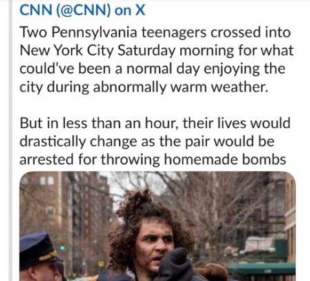 CNN Forced To Pull Down Social Media Post Downplaying Bombers In New York City As Innocent Teens