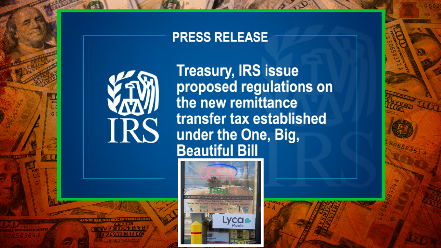 IRS Slaps 1% Tax On Overseas Cash Transfers, Adds Quarterly Reporting Requirements