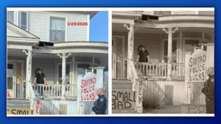 Sanford Townspeople Up In Arms Over Unsightly Anti-Cop Graffiti Along The Main Drag