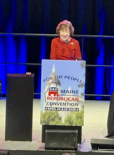 Collins Rallies Maine GOP Convention Crowd, Takes Aim at Chuck Schumer and Democratic Opponents