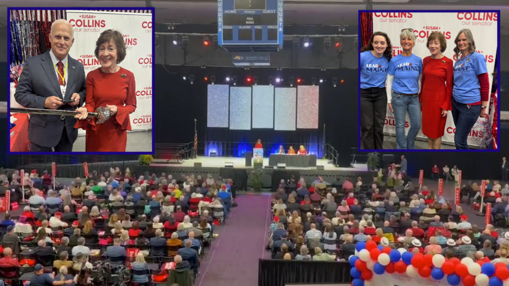 Collins Rallies Maine GOP Convention Crowd, Takes Aim at Chuck Schumer and Democratic Opponents