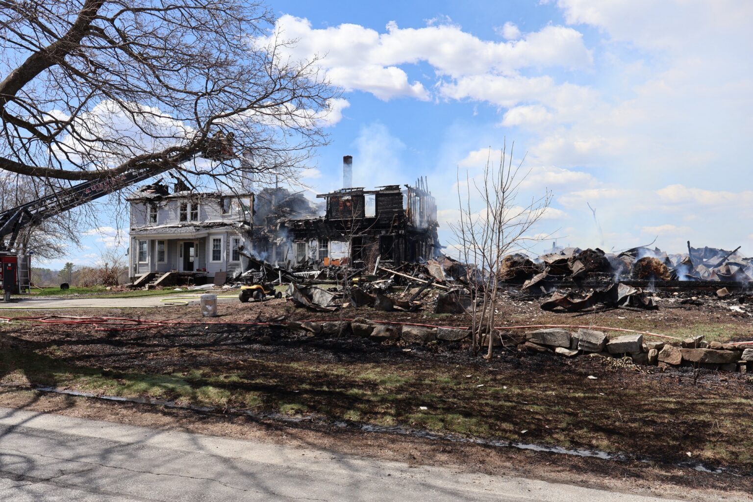 Two Firefighters Injured After Accidental Generator Fire Spreads to Augusta Home, Barn