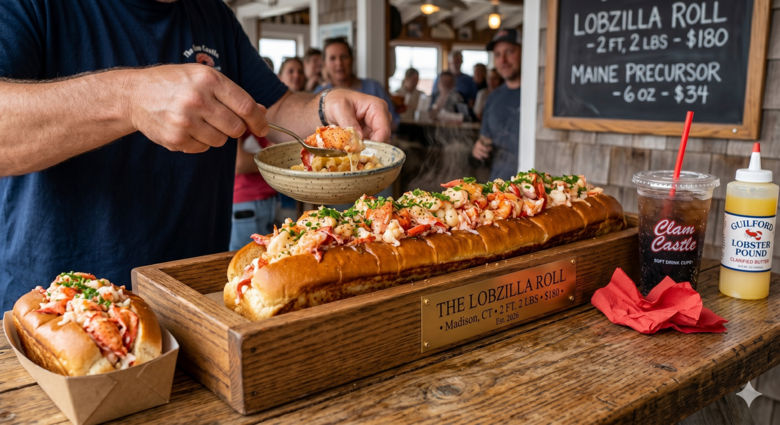 Two-Foot-Long, Two-Pound, $180 ‘Lobzilla Roll,’ Named For Its Maine Precursor, Makes A Splash In Connecticut