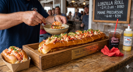 Two-Foot-Long, Two-Pound, $180 โLobzilla Roll,โ Named For Its Maine Precursor, Makes A Splash In Connecticut