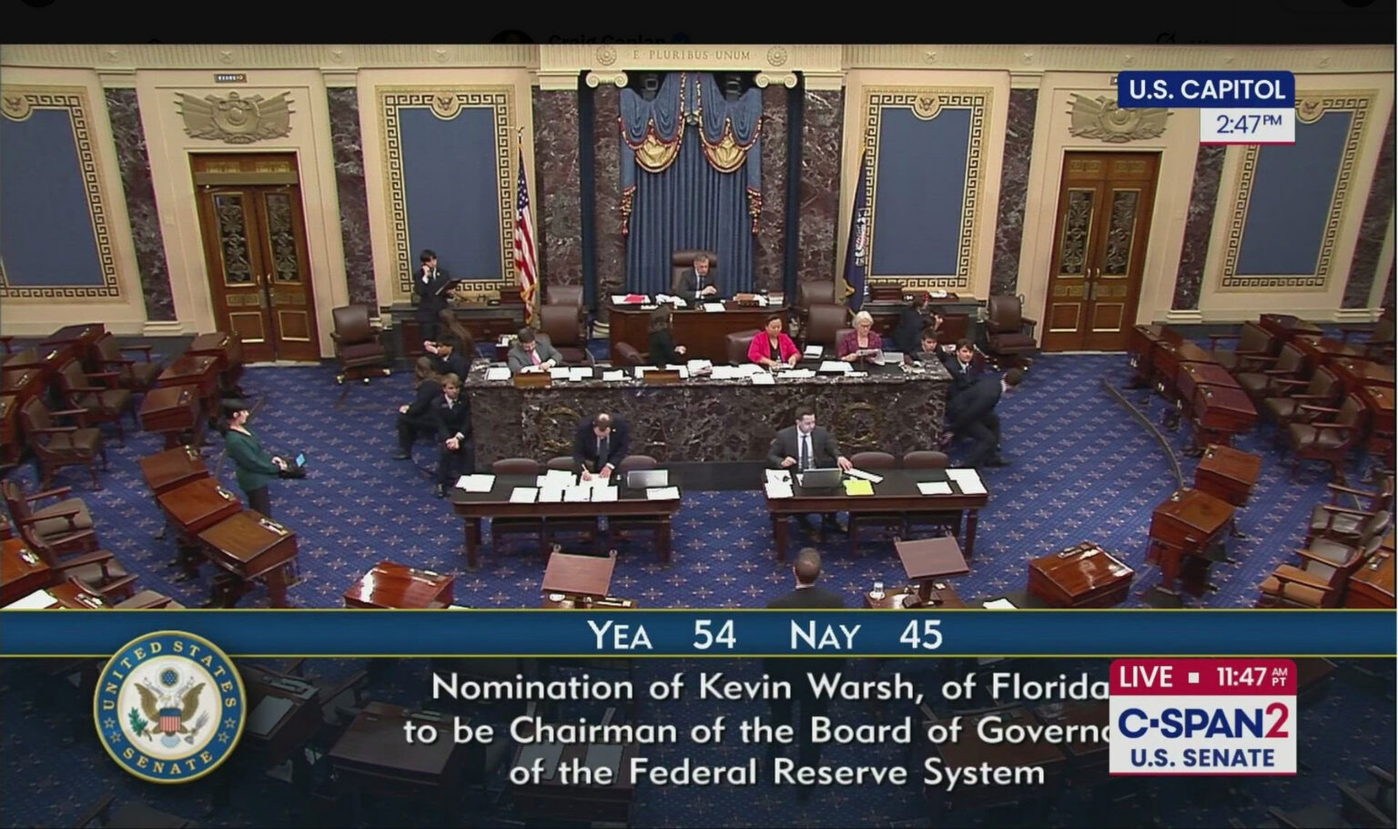 Senate Confirms Kevin Warsh as 17th Federal Reserve Chair in Historically Divisive Vote
