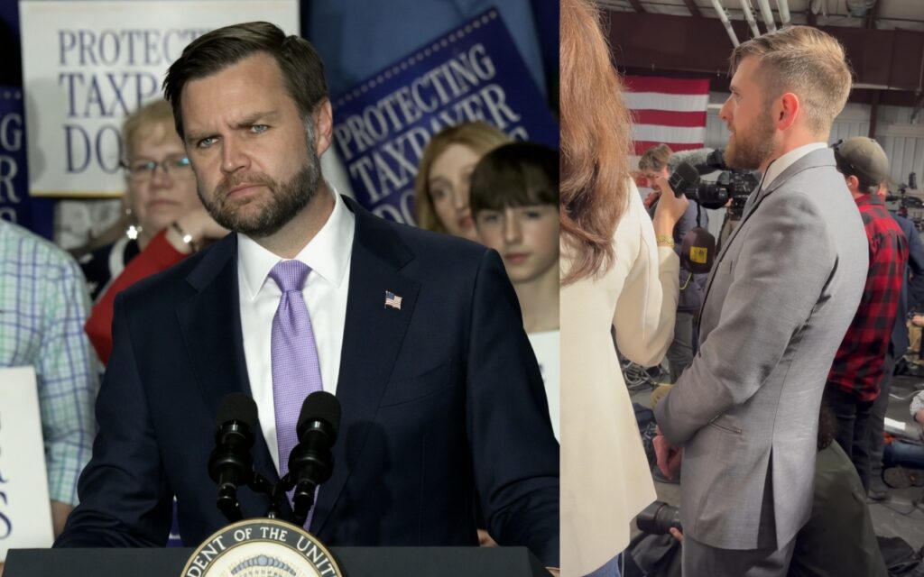 Vice President J.D. Vance Takes Questions from Maine Wire Reporters at Bangor Event
