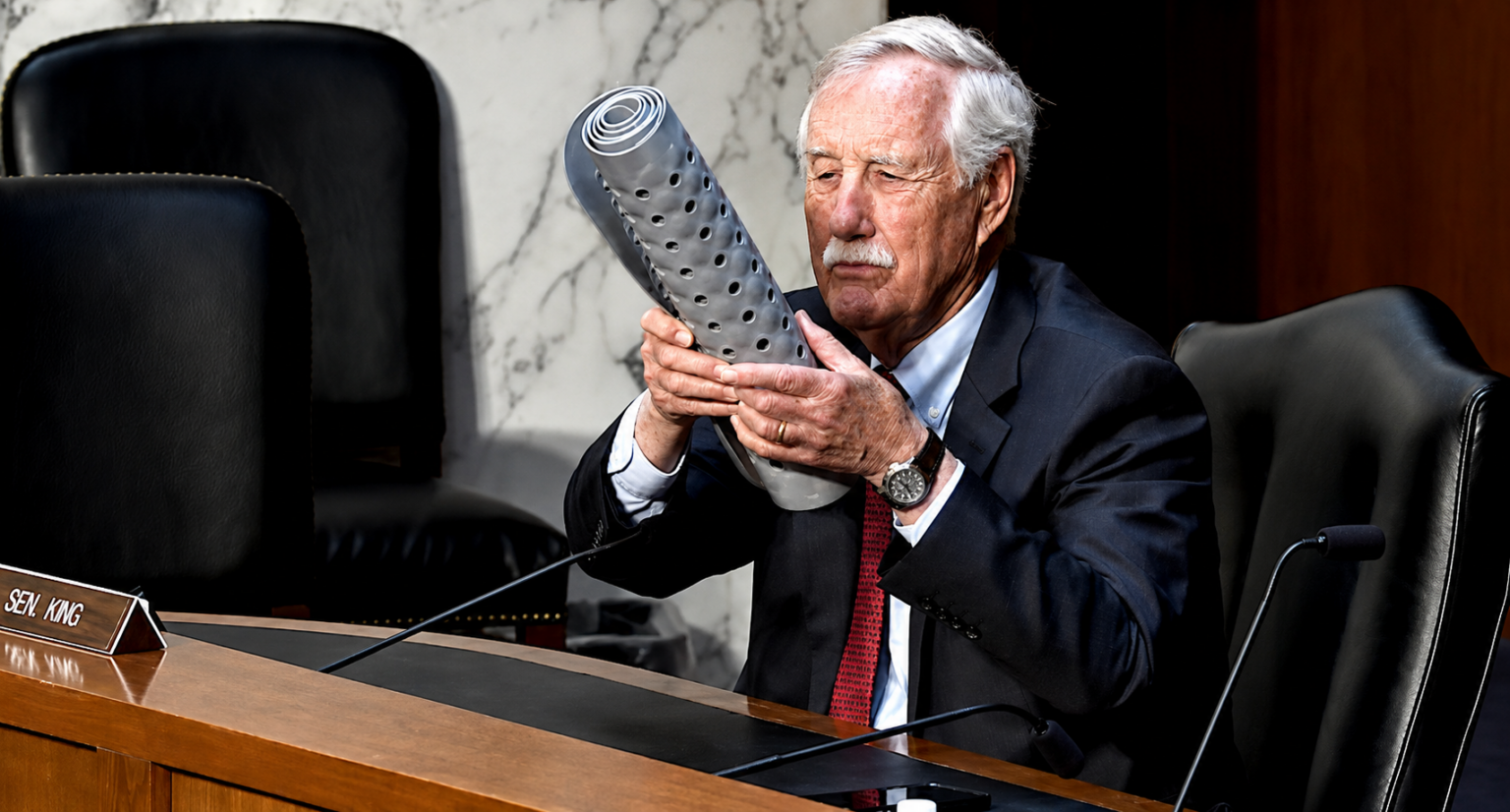 “I’m the Johnny Appleseed of Bath Mats:” Amid Rampant Healthcare Fraud, Angus King Wants Medicare Funded Bath Mats