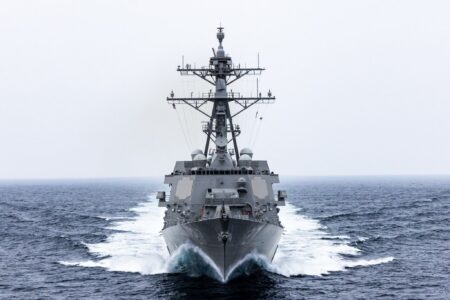 Collins Celebrates Early Delivery of New Naval Destroyer from Bath Iron Works