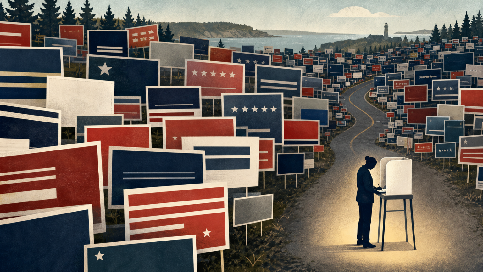 Campaign Signs Blanket Maine Ahead of Primary, But Do They Actually Move Votes?