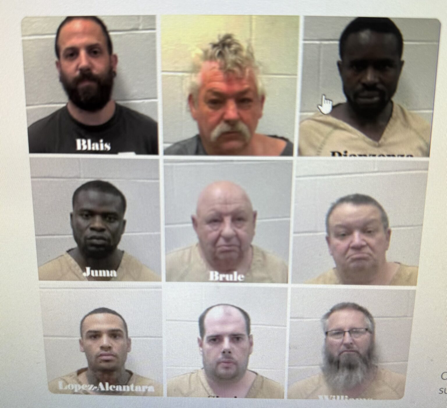 Nine Men Arrested in Lewiston Undercover Prostitution Operation