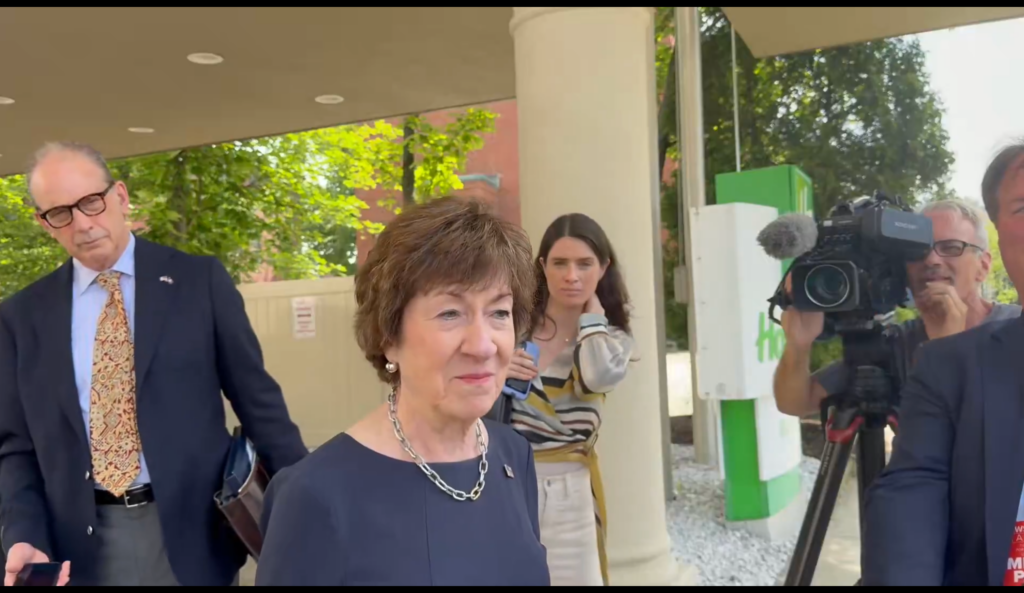 Collins Calls Out Media Over Platner Scrutiny after Portland Speech