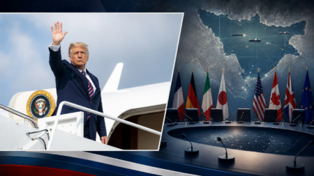 Trump Arrives in France for G7 Summit After Announcing Framework Agreement to End War in Iran