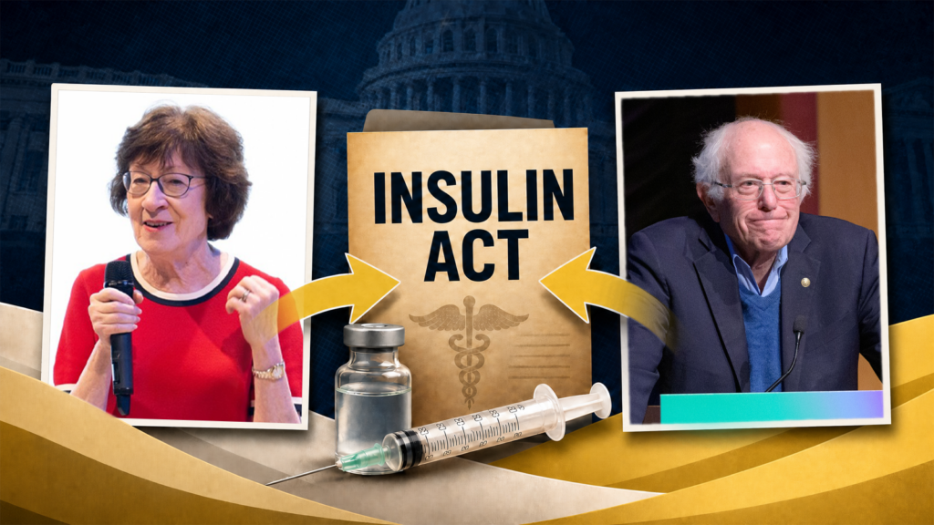 Collins Celebrates Support from Bernie Sanders on Insulin Bill After He Endorsed Platner