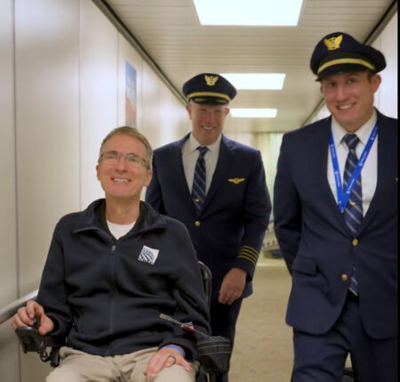 Son Flies United Airlines Retirement Flight Out Of Maine For Pilot Father Diagnosed with ALS