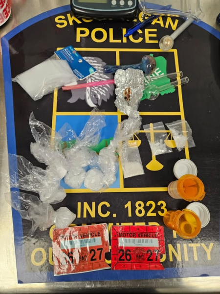 Two Suspects Found with False License Plates and 65 Grams of Meth in Skowhegan