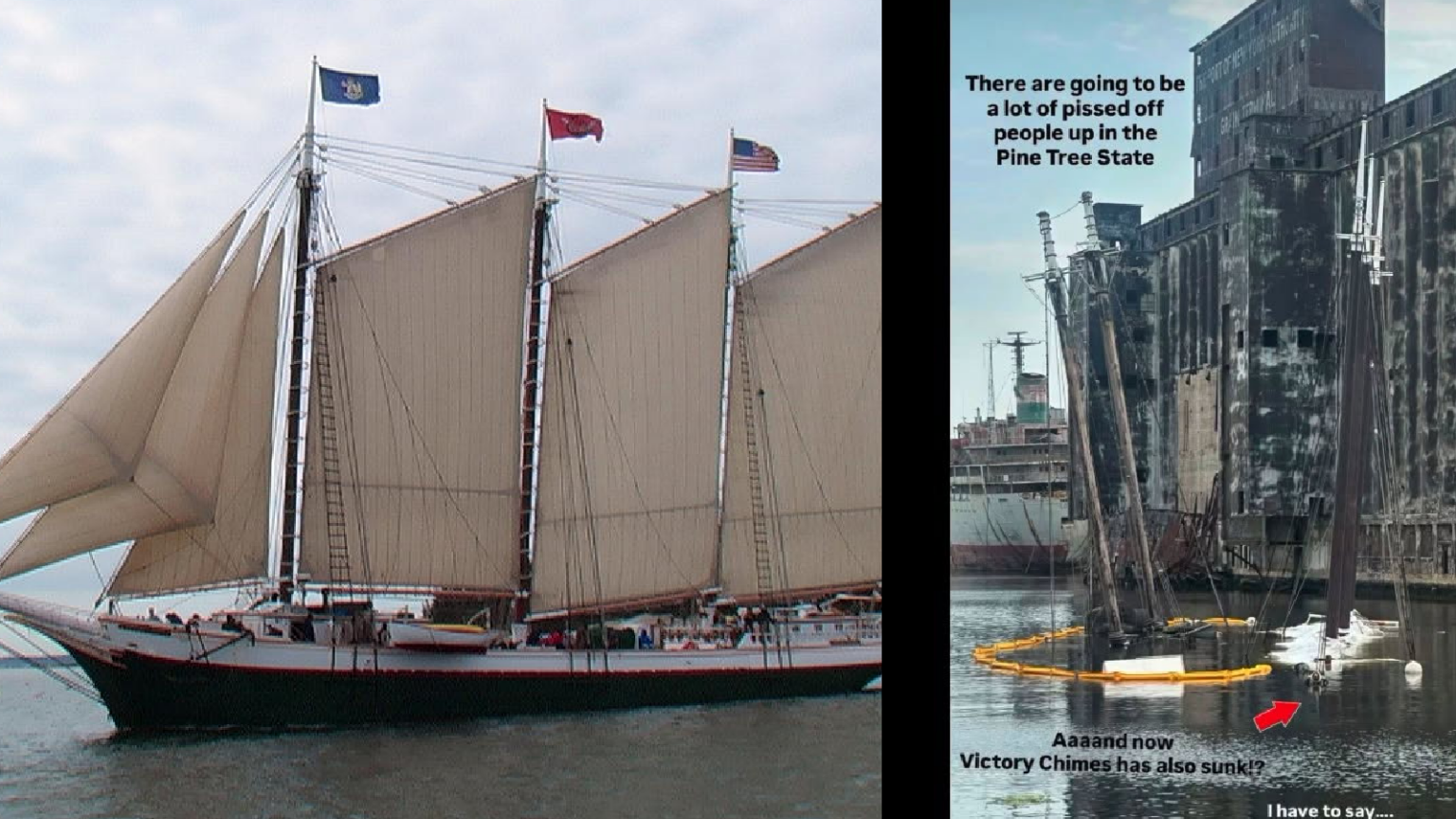 Historic Rockland Schooner Sinks In New York Harbor On Bowdoin College Alum Zohran Mamdani’s Watch
