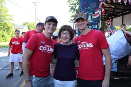 Collins Helps Cut Ribbon on New Randolph Fire Station After Marching in Moxie Parade