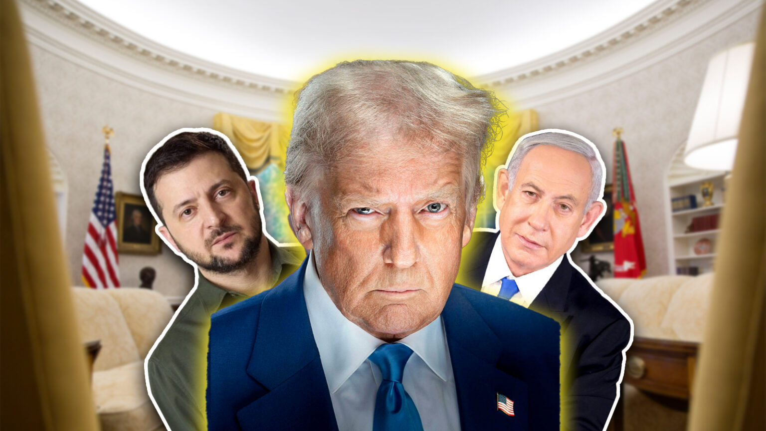 Trump Hosts Zelenskyy, Netanyahu for High-Stakes Oval Office Meetings as Global Conflicts Converge