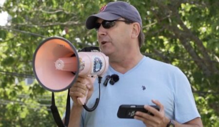 Jackson Blasts ICE, Susan Collins During Biddeford Veterans Rally