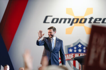 Vance Targets Maine Fraud, Backs LePage During Brewer Manufacturing Speech