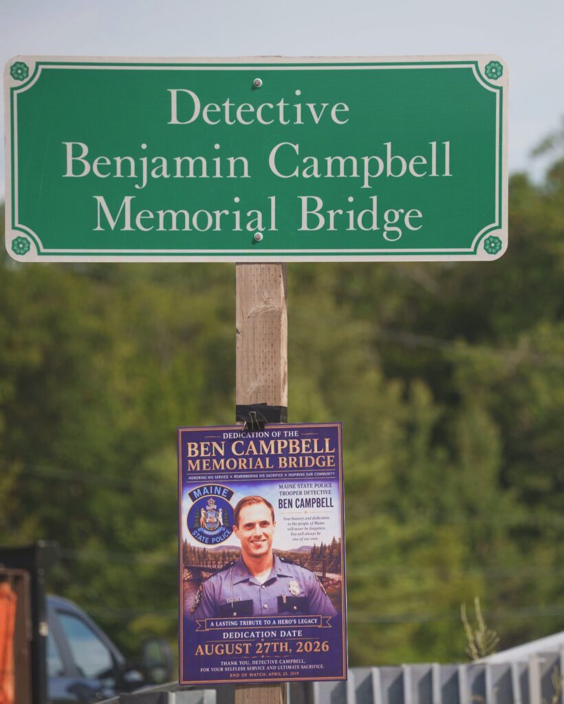 Maine State Police, U.S. Sen. Susan Collins Dedicate Bridge In Memory Of Trooper Killed In Freak Accident